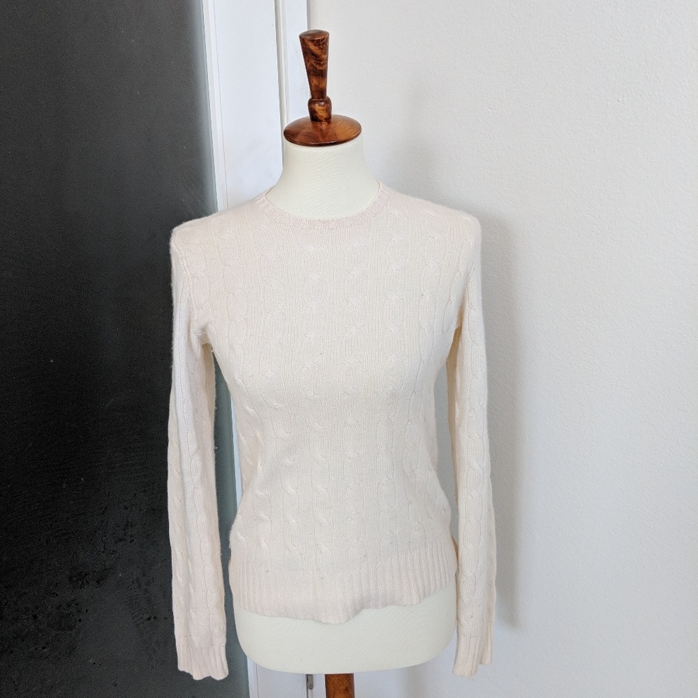 Ralph Lauren Black Label cashmere cabled sweater